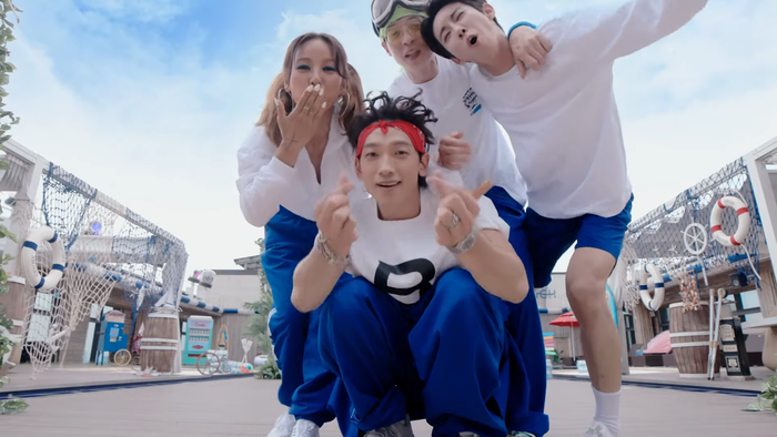 SSAK3 (Bi Rain - Lee Hyori - Yoo Jae Suk) nhây hết cỡ trong MV In Summer, thành viên thứ 4 bất ngờ lộ diện phút cuối? Ảnh 3