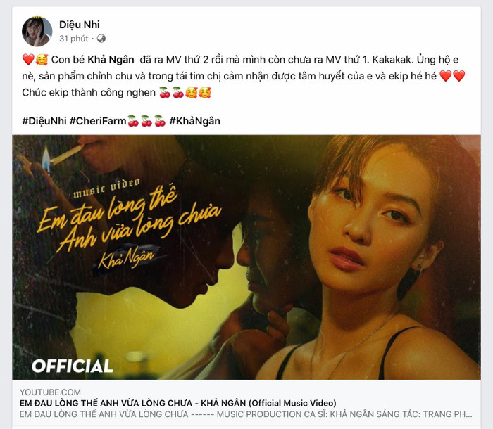 MV mới của Khả Ngân có gì hay mà Isaac, Diệu Nhi, Bảo Thy,... đồng loạt chia sẻ rầm rộ thế này? Ảnh 15