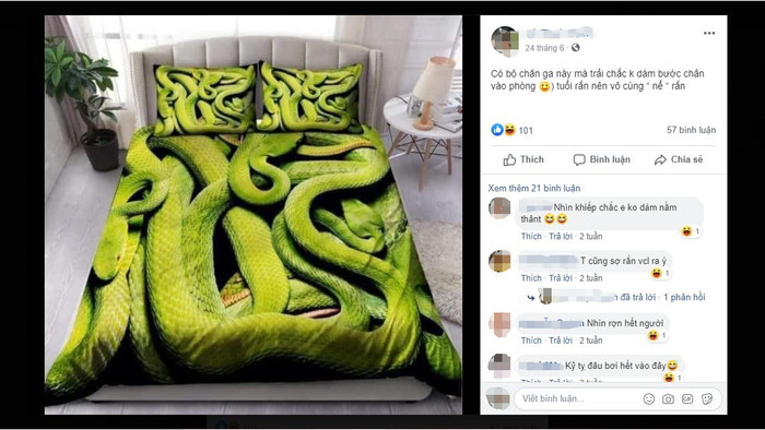 Bộ ga giường không dành cho người yếu tim: Thử thách ngủ cùng trăn, rắn Ảnh 10