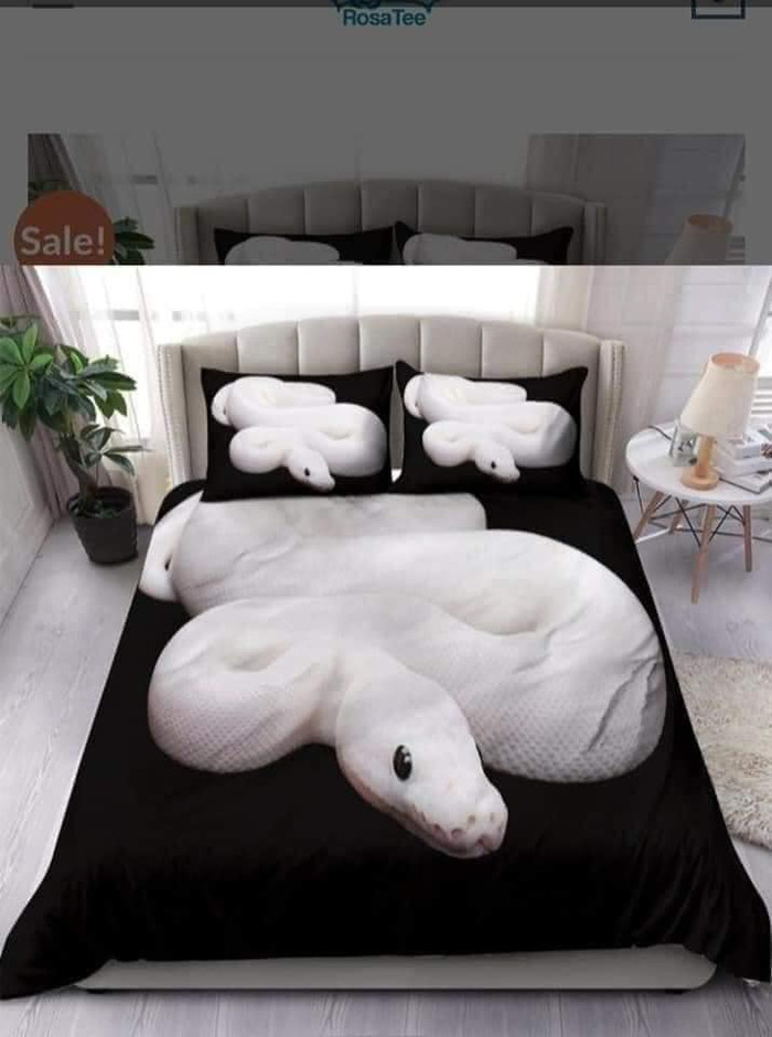 Bộ ga giường không dành cho người yếu tim: Thử thách ngủ cùng trăn, rắn Ảnh 5