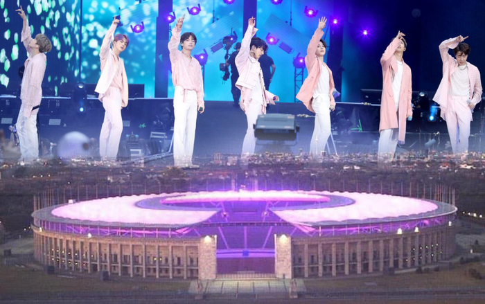 BTS phải hoãn tổ chức concert vì dịch Covid-19, ARMY phủ tím cả sân vận động Olympia để gửi lời động viên thần tượng Ảnh 2