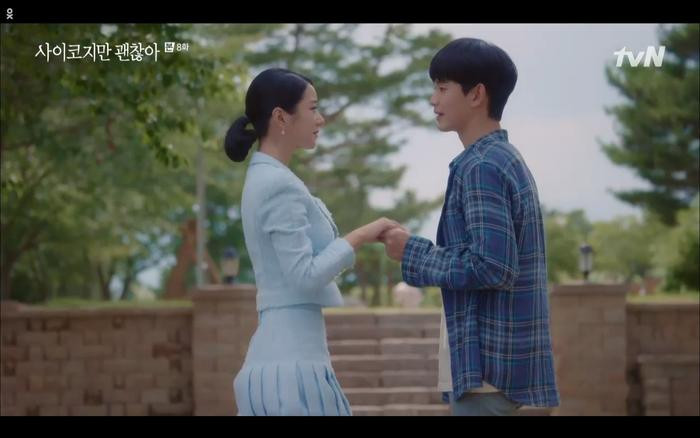 'Điên thì có sao' tập 8: Seo Ye Ji đánh nhau té khói với Oh Jung Se để giành Kim Soo Hyun?