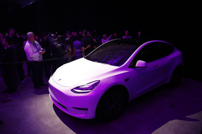 Tesla Model Y. Ảnh: Bloomberg