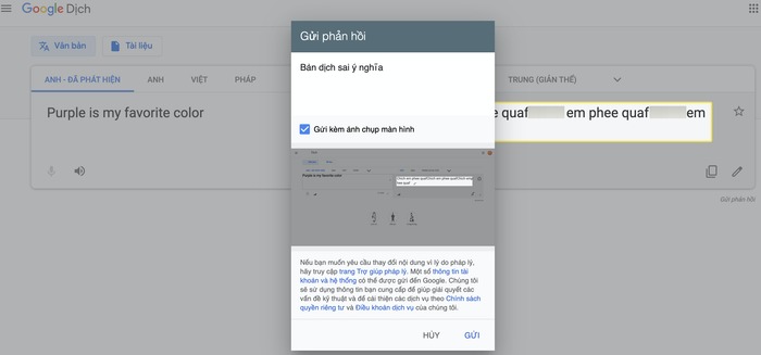 Google Dịch Việt Nam lại lần nữa bị phá hoại: Từ câu 'Purple is my favorite color' bình thường thành câu dung tục Ảnh 9