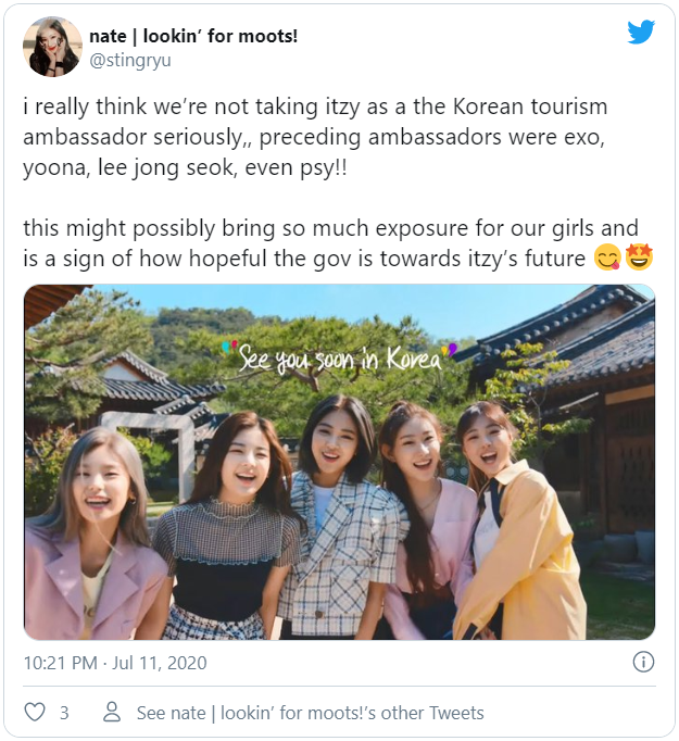 ITZY được chọn làm đại sức danh dự cho Tổ chức du lịch Hàn Quốc Ảnh 6