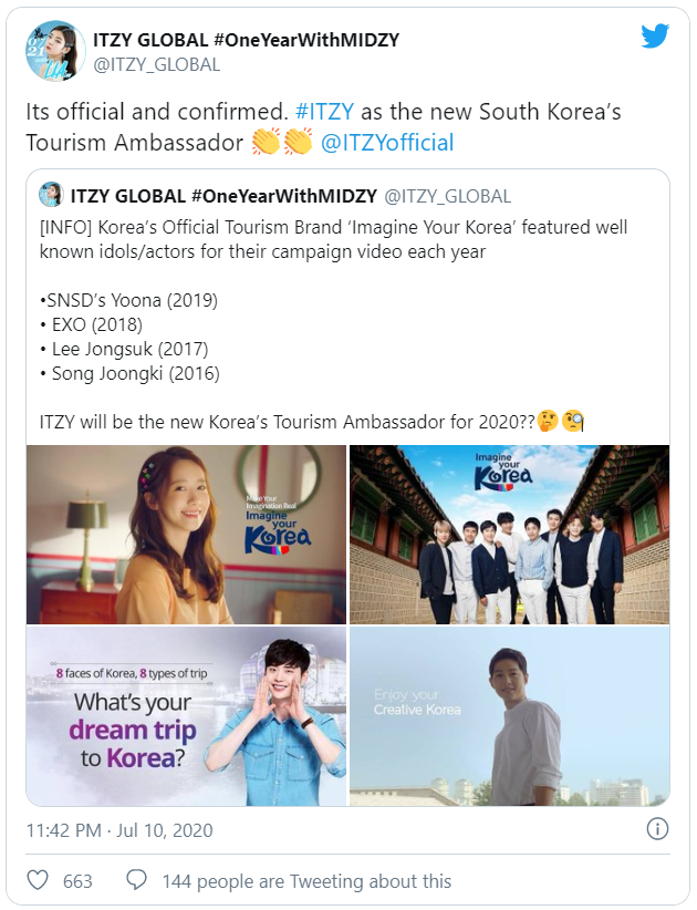 ITZY được chọn làm đại sức danh dự cho Tổ chức du lịch Hàn Quốc Ảnh 7