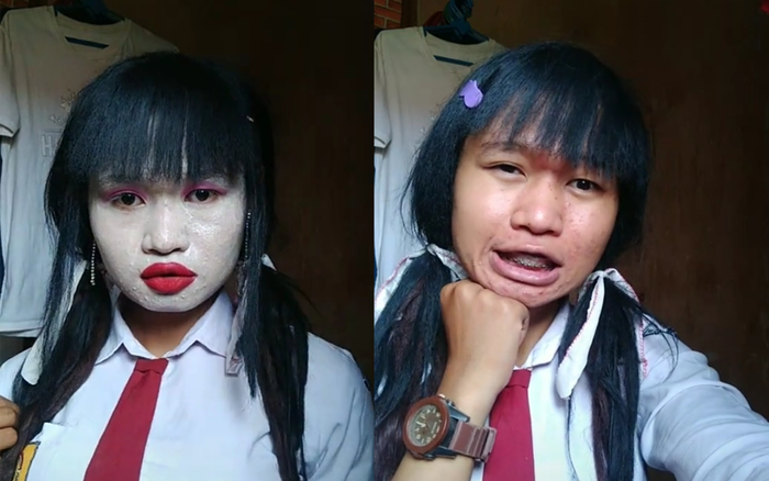 Đi ngược trào lưu make up, cô gái khiến dân tình bất ngờ về sự thật đằng sau nhan sắc ấy Ảnh 2