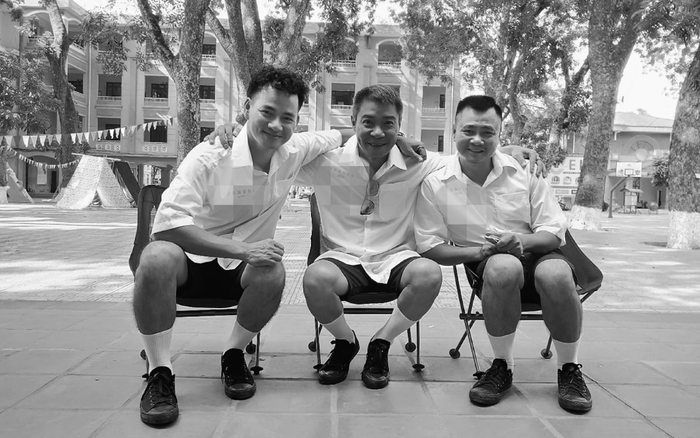 Bộ 3 danh hài đất Bắc diện trang phục như học sinh cấp 3 trong ngày bế giảng năm học Ảnh 2