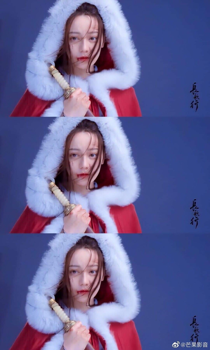 Lộ ảnh hậu trường đậm chất thần thoại của 'Trường ca hành': Địch Lệ Nhiệt Ba đẹp như cô bé quàng khăn đỏ Ảnh 16