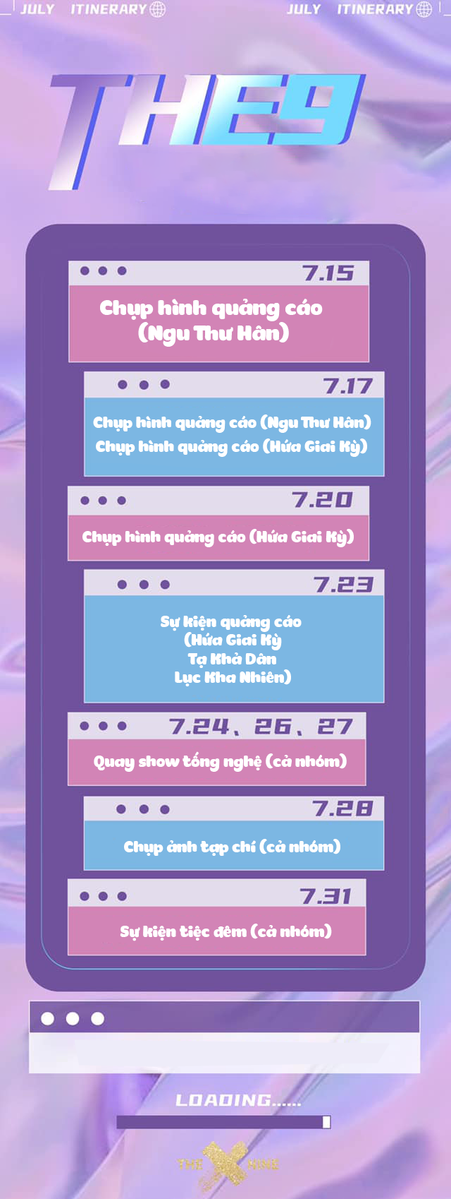 Lộ diện lịch trình cuối tháng 7 của The9: Vẫn chưa ra sản phẩm âm nhạc Ảnh 4