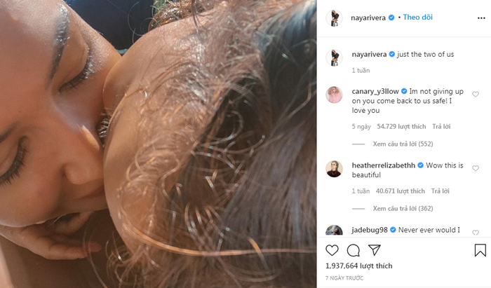 Bức ảnh cuối cùng được cô đăng tải trên Instagram