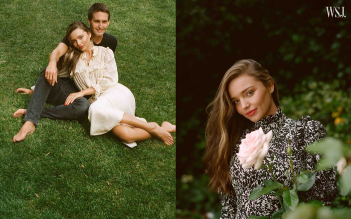 Thiên thần nội y Miranda Kerr mặc váy bánh bèo đằm thắm bên cạnh chồng trên tạp chí Ảnh 2