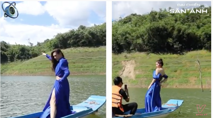 Đại chiến săn ảnh: Hoà Minzy la hét 'đau đầu' với 'cô giáo' Võ Hoàng Yến khi chụp ảnh giữa hồ Ảnh 5