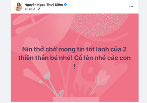 Dòng trạng thái của diễn viên Thúy Diễm