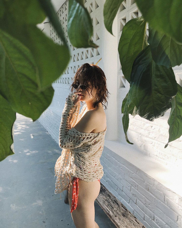 Cựu hotgirl Mi Vân tự tin diện bikini gợi cảm, khoe vóc dáng 'vạn người mê' sau gần 1 năm sinh con Ảnh 5