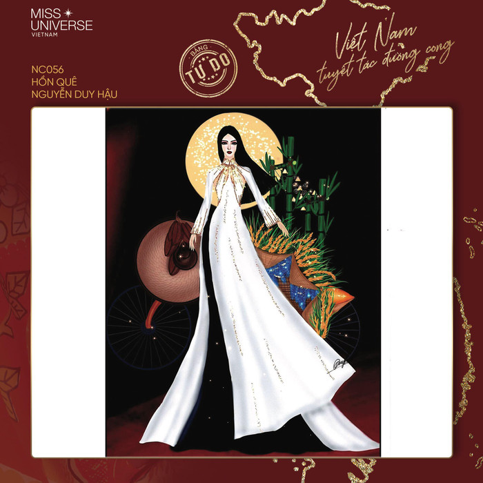 Áo dài vẫn không hề tạo cảm giác nhàm chán cho cuộc chiến tìm kiếm Trang phục dân tộc cho Khánh Vân