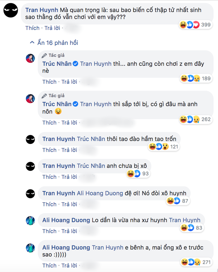 Trúc Nhân hăm he cả Trấn Thành khiến anh phải cầu cứu Ali Hoàng Dương.