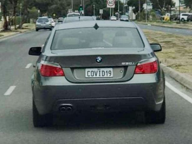 Chiếc xe mang biển COVID19 nổi tiếng toàn cầu.