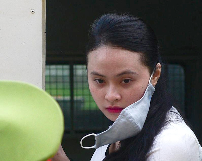 Hotgirl Ngọc 'Miu' tại phiên tòa hôm nay. Ảnh: Zing.vn