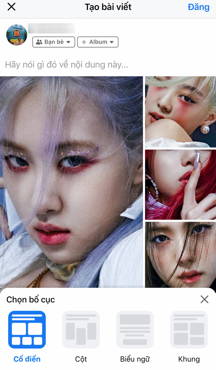 Layout 'Cổ điển'.