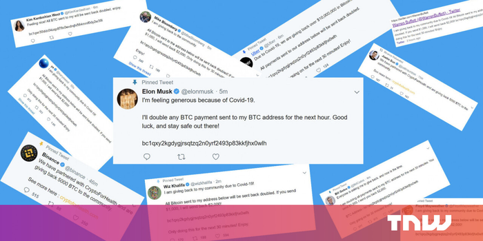 Các tài khoản của nhân vật và thương hiệu nổi tiếng bị hack đồng loạt. (Ảnh: TheNextWeb)