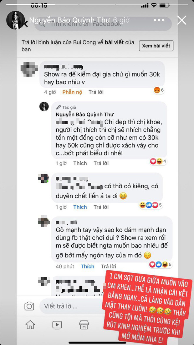 Quỳnh Thư nói gì khi bị 'châm chọc' khoe ảnh hở bạo để kiếm đại gia? Ảnh 5