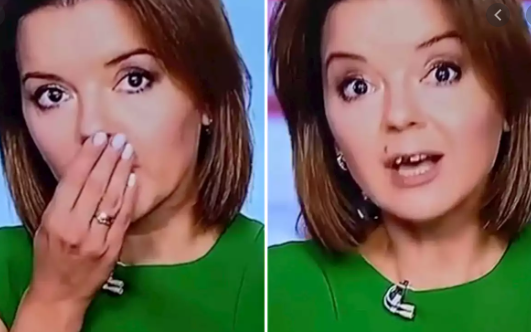 Người dẫn chương trình rơi răng khi đang dẫn trực tiếp Ảnh 2