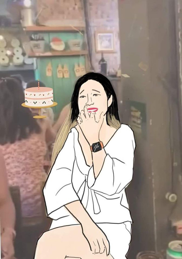 Một số 'ảnh chế' cô gái ăn vụng bánh kem được dân mạng chia sẻ