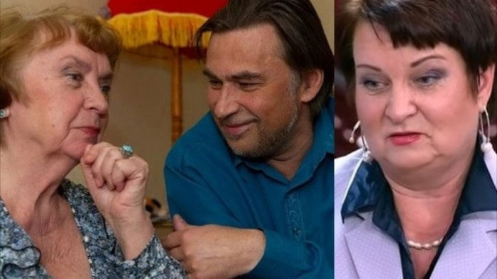 Từ trái sang: bà Galina, anh Vyacheslav và cô Elena.