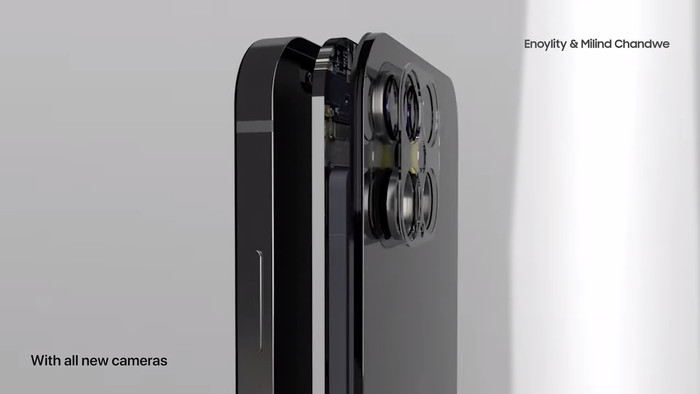 Cụm 3 camera này bao gồm 1 camera chính 48MP, 1 ống kính góc siêu rộng 12MP, 1 ống kính tele hỗ trợ Zoom 10X và cảm biến LiDAR. (Ảnh: Genius 3D)