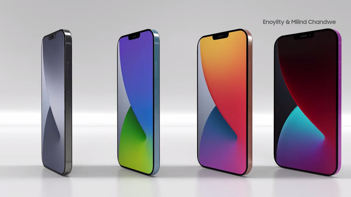Apple được cho là sẽ giới thiệu 4 mẫu iPhone mới vào tháng 9 năm nay, tất cả đều dùng màn hình OLED với một phiên bản iPhone 12 5.4 inch, một phiên bản iPhone 12 Plus 6.1 inch, một phiên bản iPhone 12 Pro 6.1 inch và một phiên bản iPhone 12 Pro Max 6.7 inch. (Ảnh: Genius 3D)