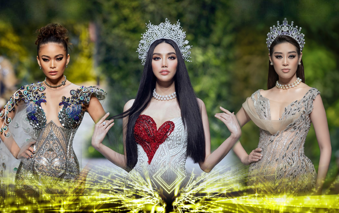 'Chị em Hoàn vũ' Mâu Thủy - Khánh Vân cùng 'Mẹ bỉm thần thái' Lan Khuê diễn Vedette thiêu đốt mọi ánh nhìn Ảnh 2