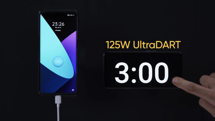 UltraDART sạc được 33% viên pin 4.000mAh trong 3 phút.