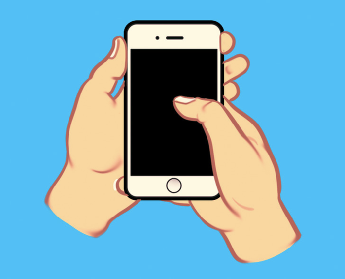 Sử dụng một tay để cầm điện thoại và ngón tay cái của bàn tay thứ hai để tương tác với màn hình cho thấy bạn là người khôn ngoan.