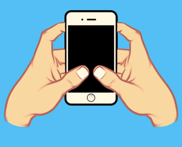 Sử dụng cả hai tay để dùng điện thoại cho thấy tính cách của bạn là thích sự nhanh chóng.