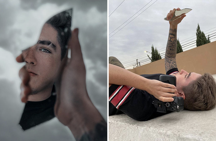 Một mảnh kính vỡ và khả năng photoshop thượng thừa là quá đủ cho những tấm hình lung linh. 