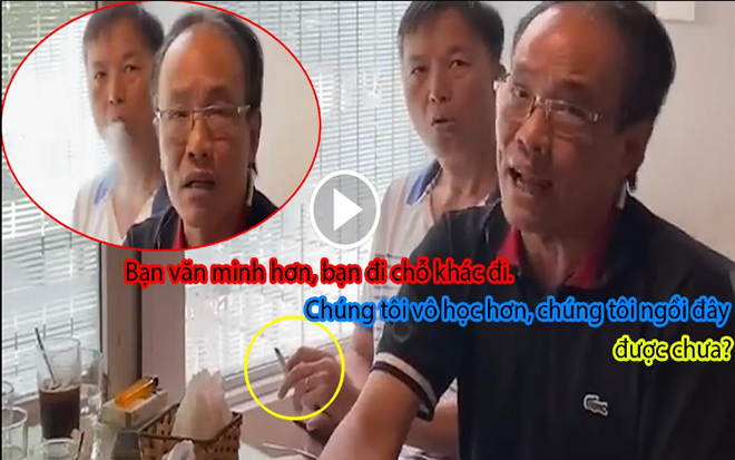 Bị nhắc nhở khi hút thuốc nơi có biển cấm, người đàn ông tự nhận mình vô học rồi lên giọng thách thức: 'Văn minh hơn thì đi chỗ khác' Ảnh 2