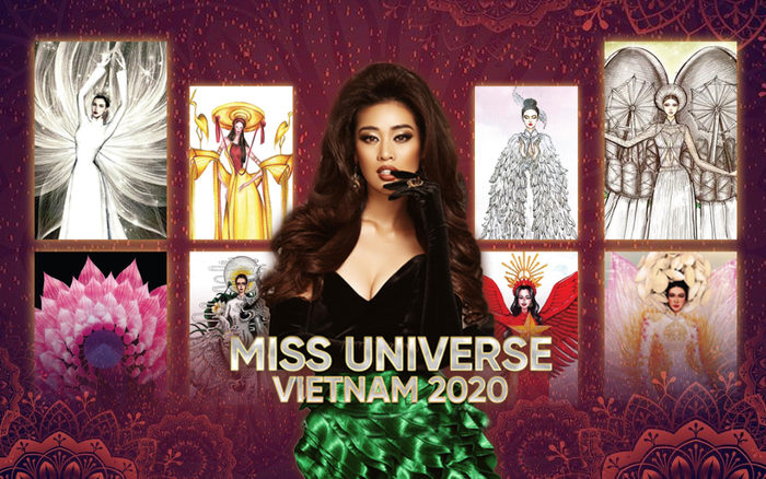 Lộ diện 10 trang phục dân tộc điểm bình chọn cao nhất: Khánh Vân chọn hoa sen hay kén tằm? Ảnh 2