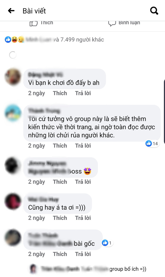 Thậm chí, có những lời nếu xét ra, là 'thoá mạ', chỉ trích tiêu cực và hoàn toàn không mang thiện ý xây dựng, điều đó khiến một số tín đồ thời trang khác bức xúc. 