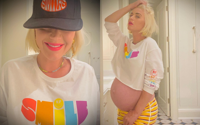 Katy Parry khoe ảnh thai kỳ 'xì tin', chiếm lại spotlight 'bụng bự' từ mẹ bầu Nicki Minaj Ảnh 2