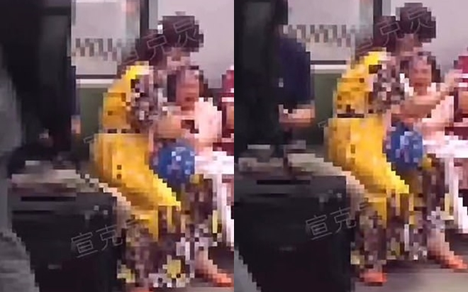 Người phụ nữ tát liên tiếp vào mặt cháu vì không chịu đeo khẩu trang Ảnh 2