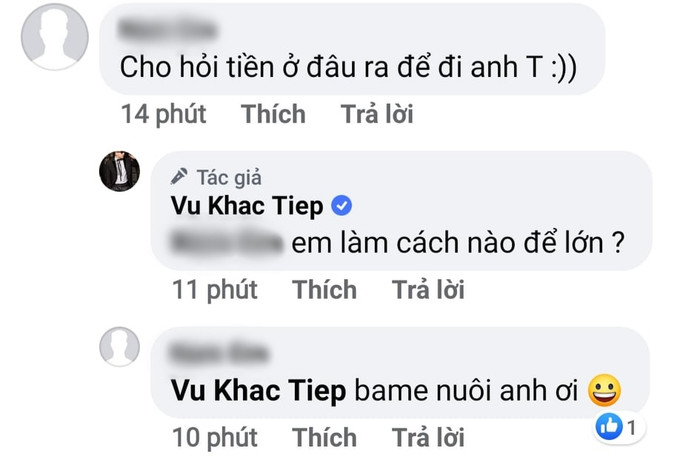 Màn 'cà khịa' có vẻ cực hợp lý của cư dân mạng và cách đáp trả của Vũ Khắc Tiệp.