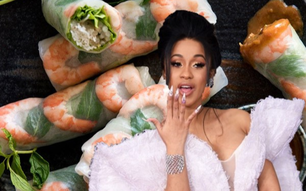 Cardi B đang thích mê món gỏi cuốn của Việt Nam: Chị sẽ học cách làm chứ? Ảnh 2