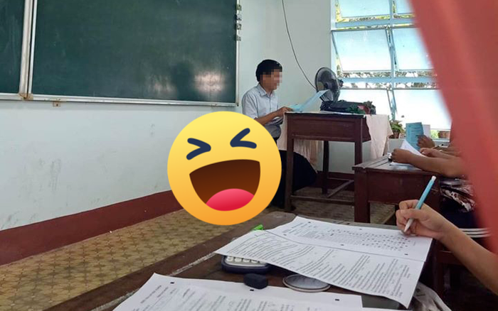 Hình ảnh thầy giáo ngồi giảng bài trên lớp tưởng như rất đỗi bình thường nhưng lại khiến CĐM 'cười ra nước mắt' Ảnh 2