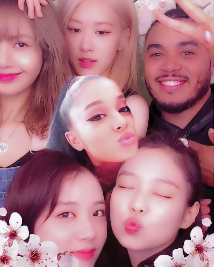 BlackPink và Ariana Grande đã nhiều lần tương tác cùng nhau, từ chế ảnh trên mạng...