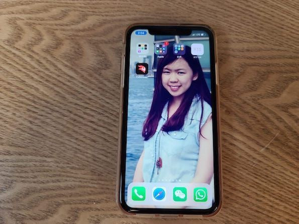 Zoe cài ảnh hồi mình béo làm hình nền điện thoại để có động lực giảm cân