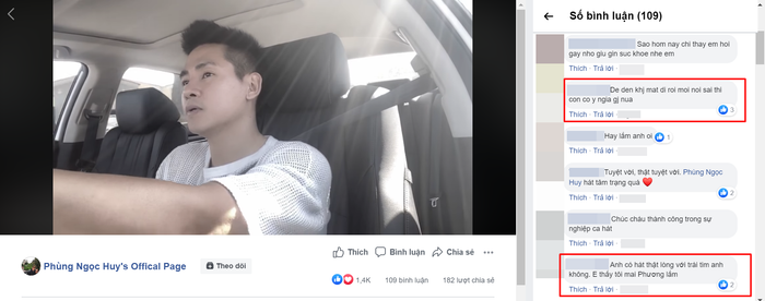 Đoạn clip hát trên xe của Phùng Ngọc Huy bị khán giả chỉ trích vì cho rằng lợi dụng Mai Phương để câu view Ảnh 5