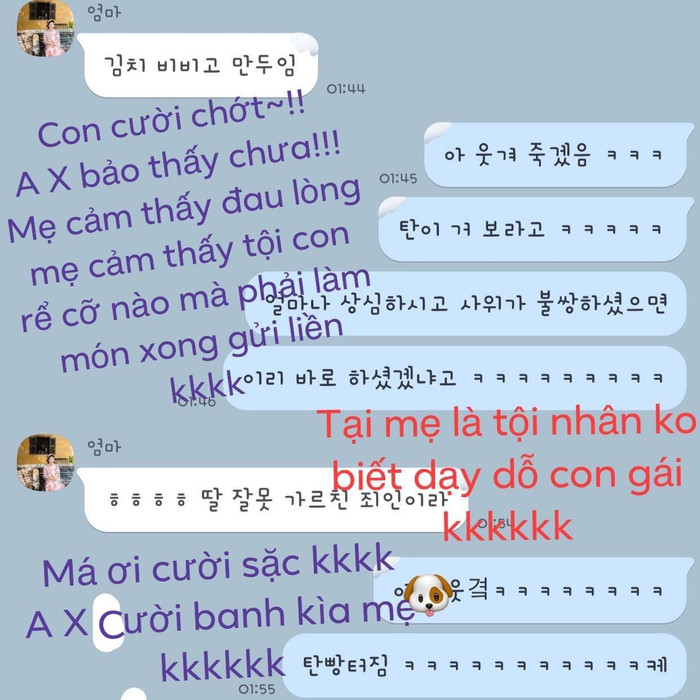 Đoạn hội thoại giữa hai mẹ con Hari Won khiến ai đọc cũng phải ôm bụng cười vì quá hài hước