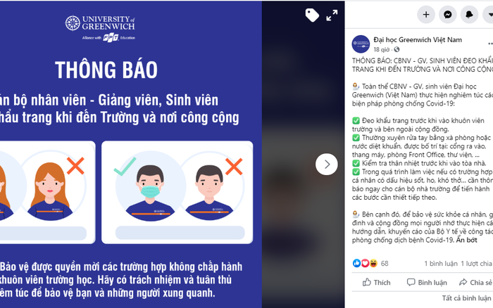 Xuất hiện ca nghi nhiễm COVID- 19 mới ở Đà Nẵng, trường ĐH yêu cầu cán bộ, sinh viên mang khẩu trang khi đến trường Ảnh 2