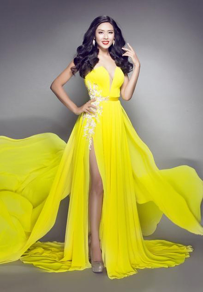 Nguyễn Thị Loan trong những shoot hình trước ngày lên đường chinh chiến Miss World 2014. 